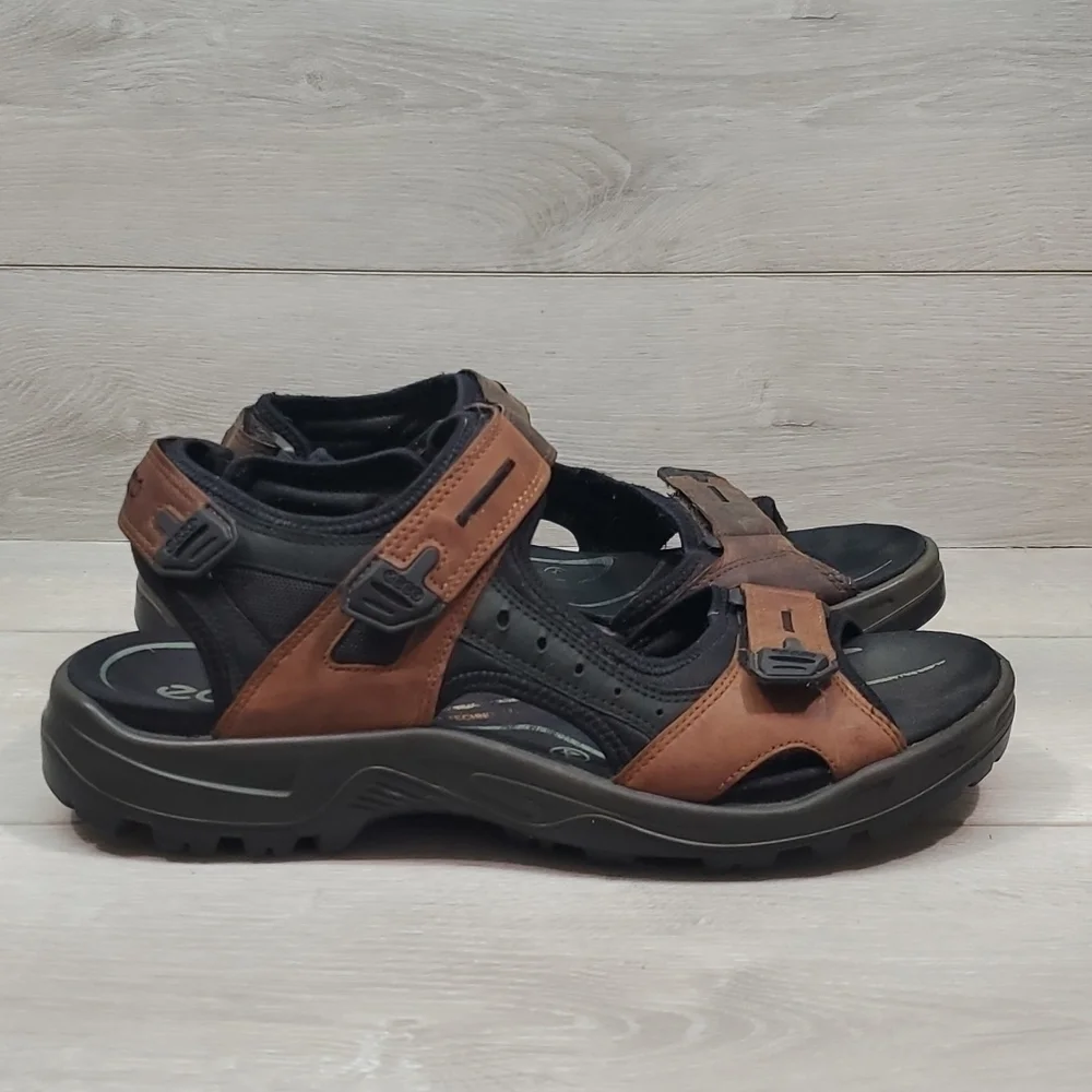 Ecco Mens Yucatan Outdoor Hiking Comfort Sandals shoes sz 44/10-10.5